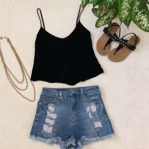 BLACK AEROPOSTALE TANK TOP